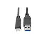 &bdquo;PremiumCord&ldquo; kabelis USB-C &ndash; USB 3.0 A (2 kartos USB 3.2, 3A, 10 Gbit/s) 0,15 m