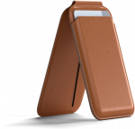 SATECHI vegani&scaron;kos odos magnetinės piniginės stovas (rudas)