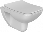 Ant sienos montuojamas unitazas DURU, su lėtu dangčiu (122048)
