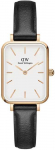 DANIEL WELLINGTON MOTERIS LAIKRODIS DW00100434 &ndash; Quadro Pressed Sheffield Gold 32mm + DĖŽĖ