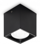 Lubinis &scaron;viestuvas Ideal Lux 5W LED pavir&scaron;inis &scaron;viestuvas DOT, juodas, 3000K, dimeriuojamas, 319803