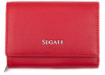 Segali Moteri&scaron;ka odinė piniginė 7106 B raudona