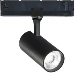 15W LED akcentinis &scaron;viestuvas į bėgelius FOX, juodas, 3000K, DALI, 302577