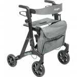 Mobiak Sa Graikija Vaik&scaron;tynė ACTION Juodas su 4 ratukais, su mink&scaron;tu krep&scaron;iu, suglaudžiama, ITIN LENGVA