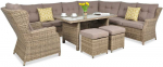 Lauko baldų komplektas TRIVENTO DINING, Brown