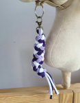Super Hobby Horse Pavadėlis hobi arkliukui, dvigubas, violetinis/baltas