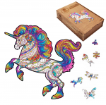 Fantasy Puzzles Unicorn Dėlionė I&scaron; Medžio M Dydis (160 detalių)