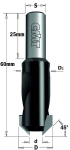 Grąžtas Kūginis gilintuvas su lygiagrečiu koteliu CMT 521.516.12; S=10 mm; D=16 mm