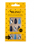 BLING Dirbtiniai Nagai, Tipsy BLING VI - 24 vnt., Gaminio Rinkinys