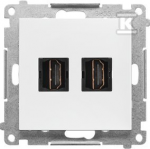 Kontakt Simon GN.2-KR.HDMI MATINĖ BALTA SIMON55