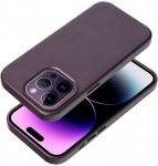 Dėklas Leather Mag Cover (MagSafe) skirtas iPhone 16 violetinis