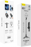Oem Blavec Asmenukių lazda Aliuminio Fusion P07 Magsafe tripod + nuotoliniu valdymu + 2 lamps 1,4 metres (SSFP07-MTR2LB14) juodos spalvos