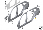 BMW X3 G01 F97 Kairysis Galinis &Scaron;oninis Panelis Originalus 41007494011