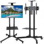 Dna Professional DNA TV STAND grindų stovas juoda plieno rankena