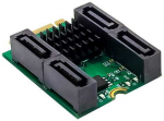 Vantec InLine&reg; valdiklio M.2 rakto B+M sąsajos plok&scaron;tė su 4 SATA RAID HyperDuo jungtimis