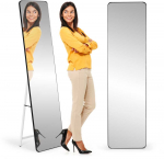 Modernhome Didelis stovimas veidrodis su siauru rėmu, 148 cm