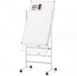 Promotions Riedantis baltas lentas, 68x56x156 cm, juoda ir balta