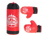 Vaiki&scaron;kas bokso rinkinys, raudonas