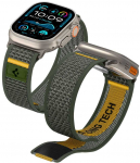 Žalia apyrankė Apple Watch 6 / 7 / 8 / 9 / 10 / SE / Ultra 1 / 2 ( 44 / 45 / 46 / 49 mm) laikrodžiui „Spigen Athlex Air”