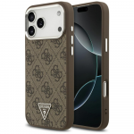 &bdquo;Guess 4G&ldquo; trikampio logotipo &bdquo;MagSafe&ldquo; dėklas, skirtas &bdquo;iPhone 17 Pro Max&ldquo; &ndash; ruda