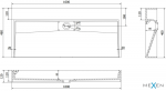 Konglomerato praustuvas Mexen Ava B/O, 100x46 cm