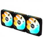 GIGABYTE ventil&aacute;tor EZ CHAIN RVS FAN 3-PACK, 3x120mm, juoda