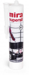 Silikoninė masė plytelių tarpams, Supersil 300 ml, Mira, Spalva: 120 Juodas