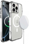 ROAR dėklas SLIM DEFENDER, suderinamas su &bdquo;MagSafe&ldquo;, skirtas IPHONE 16, skaidrus