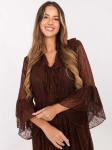 Suknelė Italy Moda Sukienka-MI-SK-62435.16-ruda