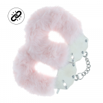 Ouch By Shots Rožinė Heavy-duty Fluffy Handcuffs - Powder Rožinė