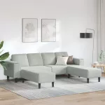 Svetainės sofa 3 vnt. &Scaron;viesiai pilka