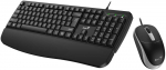 Genius KM-123 komplektas klaviatūra su laidu (USB) CZ/SK, juoda su optyczną myszką