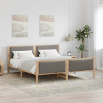 Lova Lovos rėmas su galvūgalio Tortora 200 x 200 cm audinys