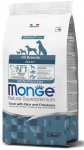 Monge Dry Dog All Br. Adult Monoprotein upėtakis, ryžiai and bulvės 2.5kg