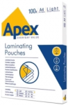 Laminē&scaron;anas plēve Fellowes APEX 100gab Glossy A4 LIGHT