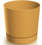 Dekoratyvinis gėlių vazonas Tubo P &Oslash;10.8cm H10.9cm plast./garstyčių sp.