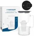 Filtravimo ąsotis Wessper ąsotis Wessper D4 BOROSILICATE MINI futureflow&trade; Aquaclassic (WES209-FF-BK)