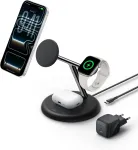 Belkin belaidė įkrovimo stotelė 3 viename su Qi2, 25 W, USB-C, WIZ050kqBK