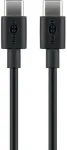 Goobay USB-C &ndash; USB-C USB laidas, 0,5 m juodas (JAB-4780425)
