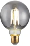 8W LED dekoratyvinė lemputė, pilka, E27, 1800K