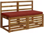 1 dalies suoliuko pagalvė VUGHT 100% poliesteris Raudona