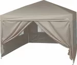 Cattara Prekybinė palapinė PALACE 3x3 m su sienelėmis, smėlio spalvos, neper&scaron;lampama