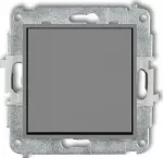 Karlik MINI Vienpolis mygtukas pilkas matinis 27MWP-4.1