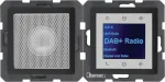 Radijas Hager Touch DAB+ Bluetooth su garsiakalbiu antracitas aksomas (30806086)