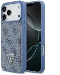 Dėklas Guess 4G Double Card Triange do iPhone 18 Pro Max / 17 Pro Max mėlyna