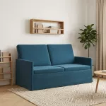 Dviejų vietų sofa Mėlyna 150 x 81 x 82 cm Aksomas