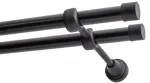Decastyl Dvigubas karnizas FI 19 mm juodas 480 cm LUNA KOWALSKI