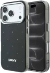 DKNY PC/TPU Rhinestones Magsafe dėklas, skirtas iPhone 18 Pro, juodas