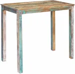 Baro stalas 110 x 55 x 100 cm Kieta atnaujinta mediena