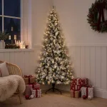 Dirbtinė Sulankstoma Kalėdų Eglutė 120 cm 150 LED &Scaron;ilta balta